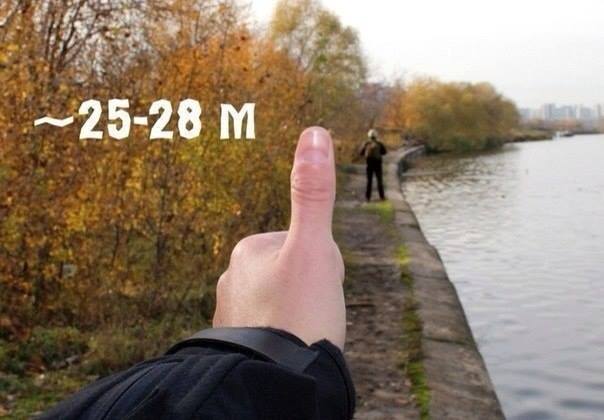 Как да определим разстоянието до обекта, с помощта на палеца. | Novinite.EU image 4